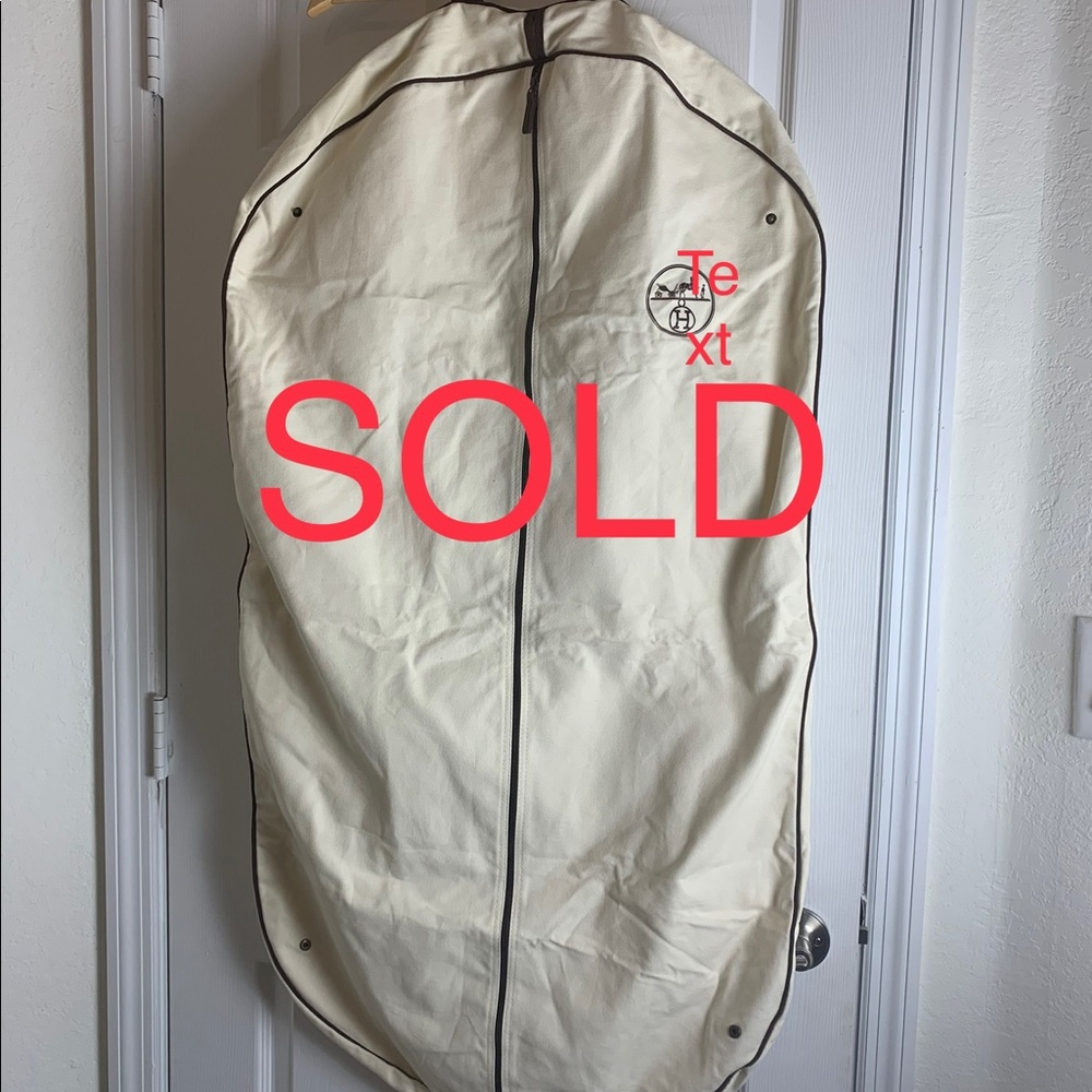 Hermès Beige Garment Bag